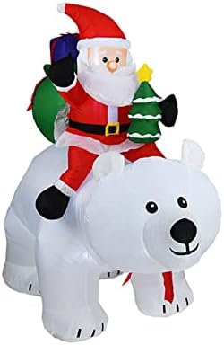 YAZZO Noel şişme oyuncak kardan adam ile renk dönen LED ışıkları açık dekorasyon tatil darbe-up dekor için kapalı açık (Renk: