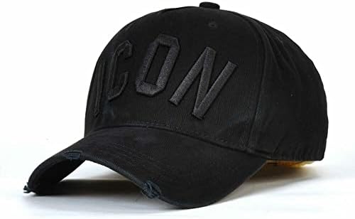 DCQ pamuk Snapback beyzbol kapaklar mektuplar kap erkekler veya kadınlar Müşteri tasarım Simge Logo şapka baba siyah