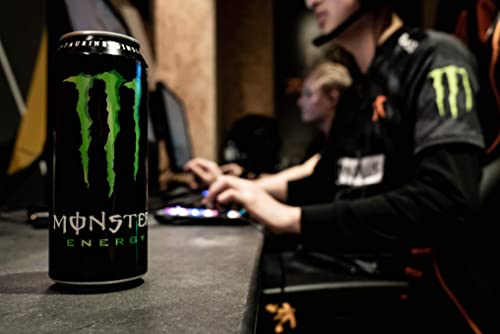 Monster Energy Drink, Yeşil, Orijinal, 16 Ons (24'lü Paket)
