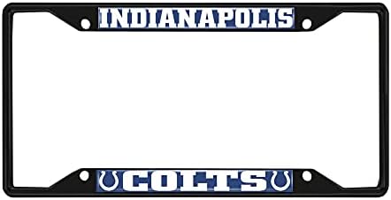 Fanmats NFL Indianapolis Colts Siyah Metal Plaka Çerçevesi
