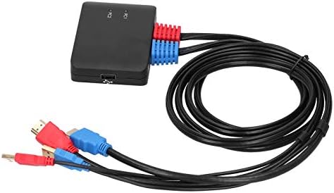 Zopsc-1 HDMI KVM Anahtarı Kabloları ile 2 Port Kutusu Payı 2 Bilgisayarlar 4 K 60Hz HDMI Anahtarı Kutusu için Windows/iOS / OS