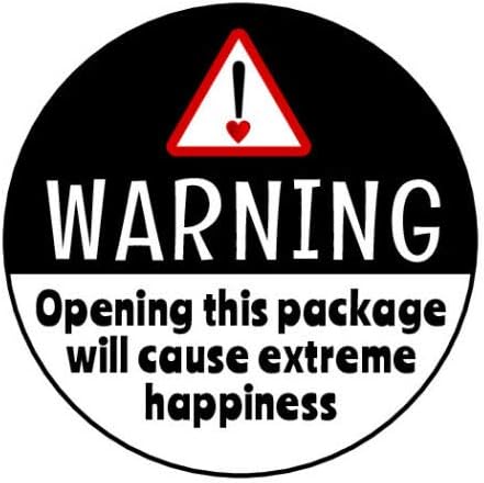 30 Teşekkür Ederim Uyarı Aşırı Mutluluk Etiketleri Yuvarlak Çıkartmalar Zarf Mühürler 1.5 Yuvarlak (30)
