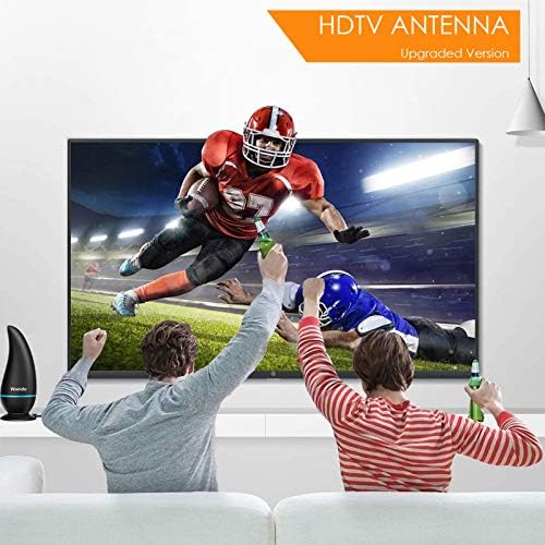 Wonido TV Anten Kapalı - HD Dijital Anten için TV Kapalı Uzun 250 + Miles Alımı, akıllı TV Anten Desteği 4 K / 1080 P Tüm Yerel