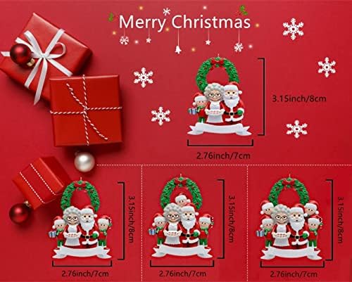 Kişiselleştirilmiş Noel Süsleri, Noel Ağacı Süsleme 2021, Noel Dekoratif Askı Süsleri, El Yazısı Adı ile Noel Kolye, Santa ve