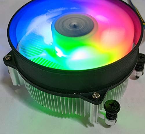 YÜKSEK GÜÇ RadyantAM4 RGB Değişen Renkli LED ışık CPU Soğutucu Alüminyum Soğutucu ve 92mm PWM Soğutma Fanı AMD Ryzen 5,7,9 İşlemci