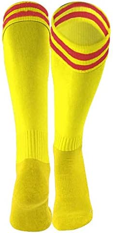 Lıan Yaşam Tarzı çocuğun 1 Çift Diz Yüksek spor çorapları Beyzbol / Futbol / Lacrosse XL002 XXS Sarı