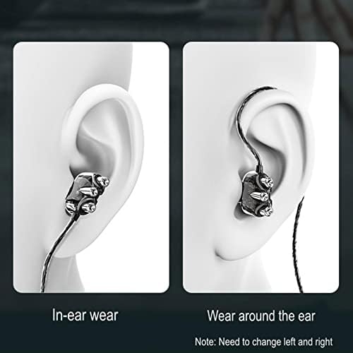 2'li Paket Kablolu Kulaklıklar, Mikrofonlu ve Ses Kontrolörlü Kulak İçi Kulaklıklar, HiFi Kulaklıklar Dolaşmayan 1.2 M Uzunluğunda