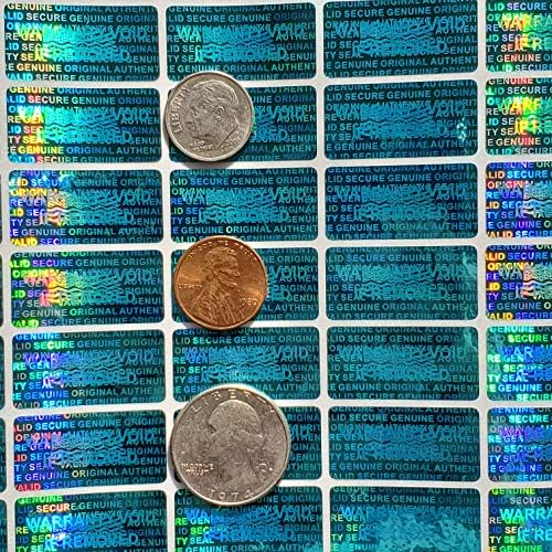 1000 Güvenlik Mührü Hologramı Kurcalamaya Açık Garanti Etiketleri Etiketler 15 mm x 30 mm - Dealimax Marka (Mavi)