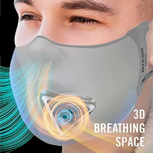 Kenneth Cole Akıllı Yüz Maskesi - Sürekli Koruma için Taşınabilir Hava Temizleyici-Tekrar Kullanılabilir