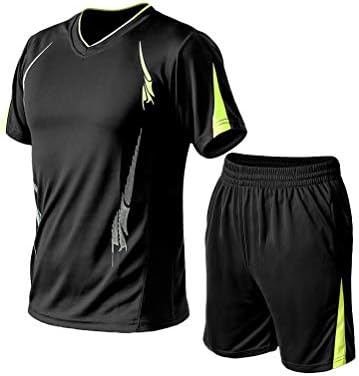 PASOK erkek rahat Eşofman T-Shirt ve Şort Koşu Koşu Atletik spor takım elbise Seti