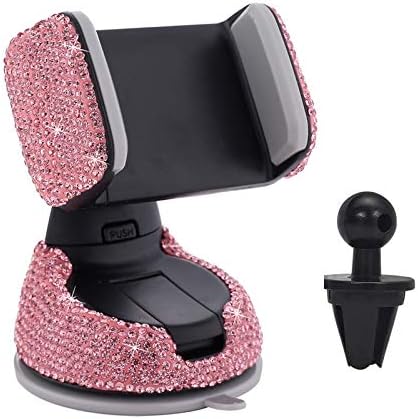 WSC Araba Bling Kristal telefon tutucu Güçlü Yapışkan Araç Telefonu Montaj Elmas için Dashboard Cam Hava Firar ile Bir Hava Firar
