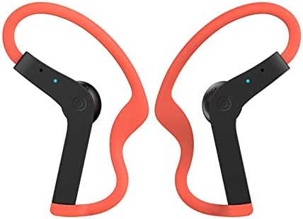 Kulak Kancalı FAKEME Gerçek Kablosuz Kulaklıklar Dış Mekan için Terlemeye Dayanıklı Bluetooth Kulaklıklar - Turuncu