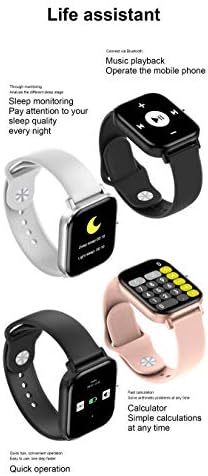 NW 1.75 İnç LCD Renkli Ekran Smartwatch, Bluetooth Aramalar, fitnes aktivite takip cihazı, nabız monitörü, IP67 Wateproof akıllı
