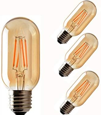 T45 Vintage Edison LED ampuller LED T45 Filament Ampul T14 / T45 LED Tübüler Ampul Kısılabilir 4 W (40 W Eşdeğer) 2300 K sıcak