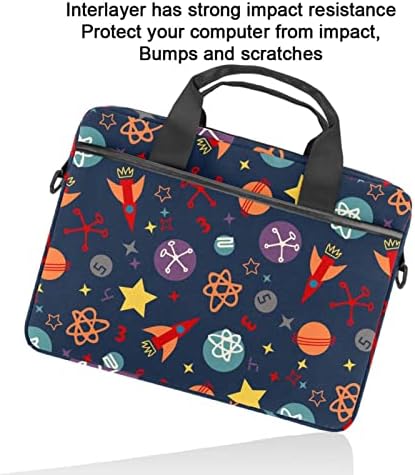 Dış Uzay Gemisi Roket Yıldız Gezegen Laptop omuz askılı çanta Kılıf Kol için 13.4 İnç 14.5 İnç Dizüstü laptop çantası Dizüstü