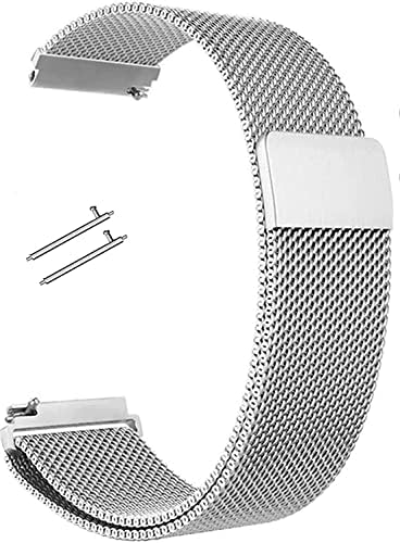 18mm Manyetik Örgü Dokuma Paslanmaz Çelik Watch Band - Tutuşunu Kolay Değişim Mens / Womens Kayış (Gül Altın)