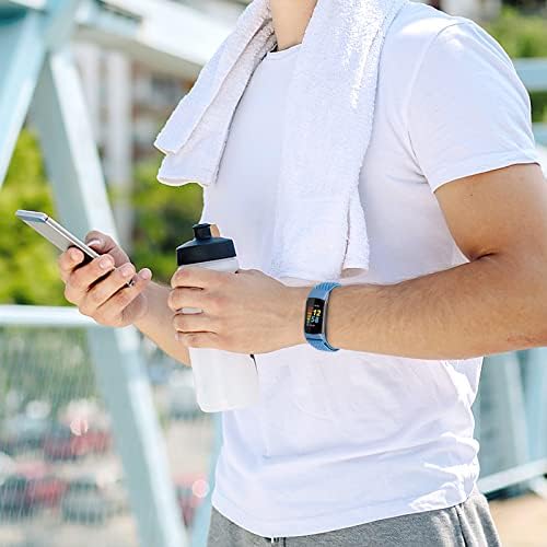 WNIPH Naylon Döngü saat kordonları Sadece Fitbit Şarj 5 Bantları ile Uyumlu, 5 Paket Ayarlanabilir Yumuşak Nefes Spor Döngü Bileklik
