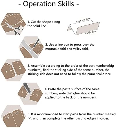 WLL-DP Fare Peynir Ay 3D Geometrik Duvar Dekorasyon Yaratıcı Kağıt Zanaat DIY Origami Bulmaca Kağıt Modeli El Yapımı Oyun Kağıt