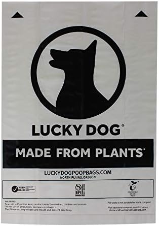 Şanslı Köpek Ultimate Poop Çanta / ASTM D6400 Uyumlu / 4 Rulo Paketi, 48 Torba
