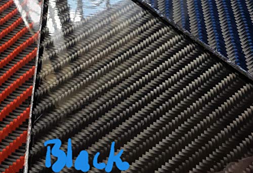 6x24 ×1/16 Siyah 4x4 Dimi Karbon Fiber Fiberglas Plaka Levha Paneli Parlak Bir Tarafı