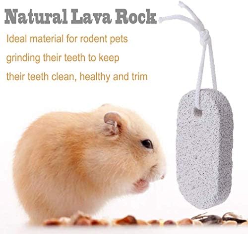 PİVBY Diş Taşlama Lava Isırıkları Blok Çiğnemek Davranır Oyuncaklar için Hamster Chinchilla Tavşan (10 paketi)