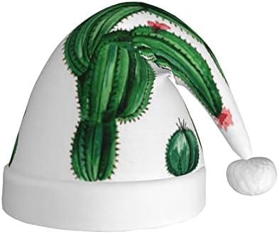 Kaktüs Noel Şapka Unisex Kadife Kumaş Noel Şapka İle Peluş Ağız İçin Noel Şenlikli Tatil Parti Malzemeleri