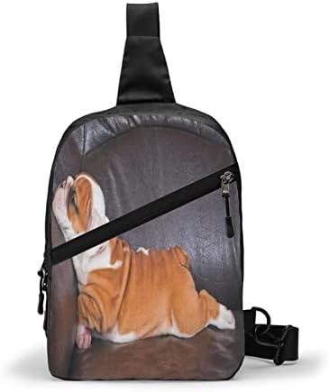 Göğüs Çantası Köpek Dinlenme Bir Kanepe Komik Hayvan,tek kollu çanta Çok Amaçlı Crossbody Omuz sırt çantası Su Geçirmez Seyahat