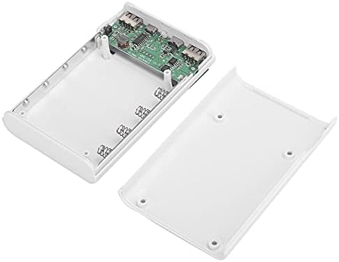 Gaeirt Güç Bankası, Tüm Cep Telefonu Modellerini Destekler ABS Malzeme Hafif Pil Kutusu Şarj için Dayanıklı (Beyaz)