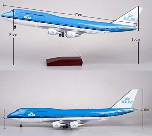 47 cm Uçak Boeing B747 KLM Tipi Uçaklar Sadece Işıksız Tekerlekler içindir