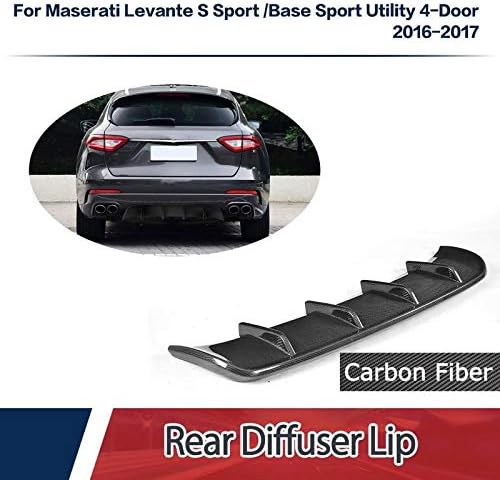 Karbon Fiber Arka Tampon Difüzör uyar Maserati Levante S Spor Programı 4-Kapı -2017 (Karbon Fiber)