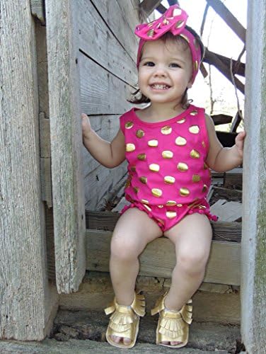 Bebek Kız Giysileri Çiçek Altın Nokta Kolsuz Uzun Kollu Romper Kıyafet Bodysuit Giyim Setleri ile Kafa Bandı bacak ısıtıcıları