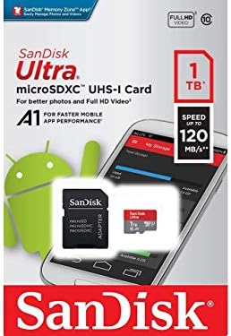 Ultra 1 TB microSDXC vivo V9 Pro Plus için Çalışır SanFlash ve SanDisk tarafından Doğrulandı (A1/C10/U1/8 k/120MBs)