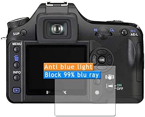 Vaxson 3-Pack Anti Mavi ışık Ekran Koruyucu, RİCOH PENTAX dijital SLR kamera ile uyumlu K100D TPU Film Koruyucular Sticker [Değil