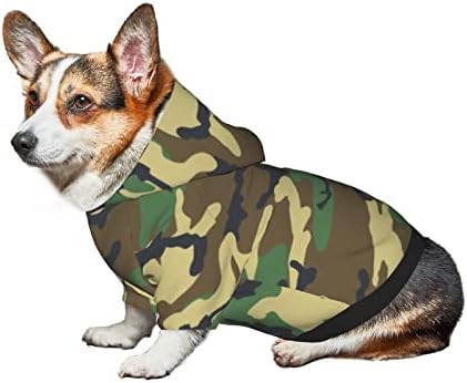 ZENMEBAN Küçük Cins Pet Giyim, Kamuflaj Köpeğin Hoodies, Sıcaklık Pelerin Veya Battaniye Köpekler için-6 Boyutları