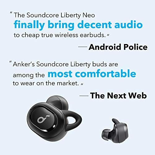 Yükseltildi, Anker Soundcore Liberty Neo Gerçek Kablosuz Kulaklıklar, Bas Pompalama, IPX7 Su Geçirmez, Güvenli Uyum, Bluetooth
