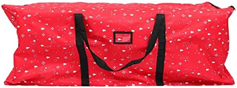 LUOZZY Noel Ağacı saklama çantası Su Geçirmez Çeşitli Eşyalar Çanta Noel Baskılı saklama çantası (Küçük Kırmızı)