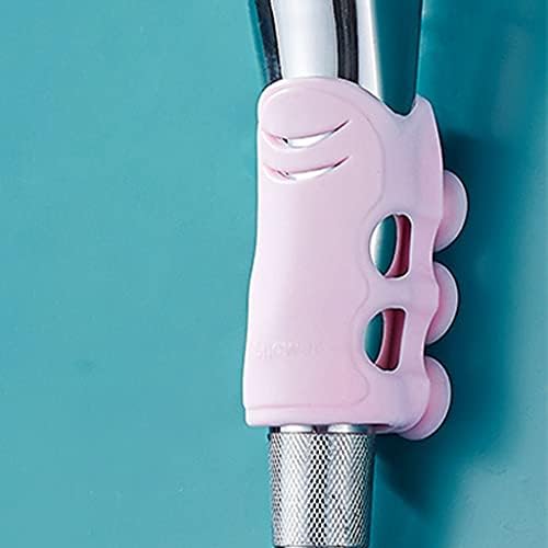 SPNEC ev tipi duş Başlığı Tutucu Vantuz Kullanımlık Dayanıklı Çıkarılabilir Silikon Duş El Banyo Aracı duvar rafı Standı (Renk: