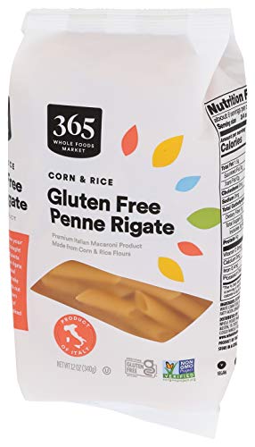 365 by Whole Foods Market, Makarna Mısır ve Pirinç Penne Rigate Glutensiz, 12 Ons