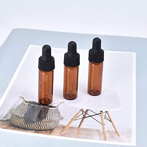 15 Adet Amber Damlalık Şişeleri 4 ml Mini Boş Parfüm Cam Örnek Şişeler uçucu Yağ Damlama Şişeleri Kozmetik Losyon Kapları Cam
