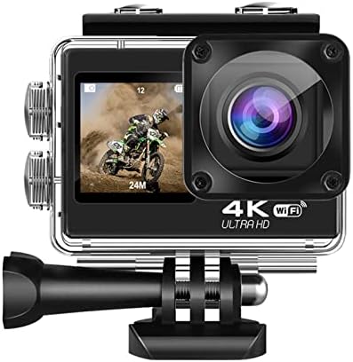 KOVOSCJ Spor Eylem Kamera 4 K Su Geçirmez Açık Spor Kamera Anti-Shake WiFi Spor DV Kask Kamera Spor Kamera için Vlog Kayıt (Renk: