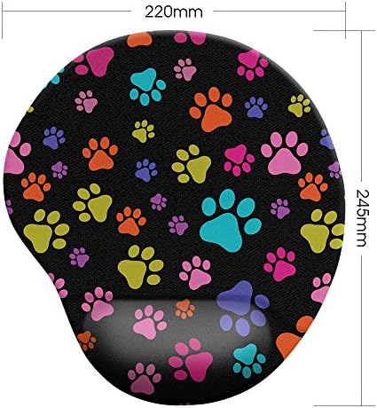 FİNCİBO çok renkli pençeleri köpek rahat bilek desteği Mouse Pad ev ve ofis için