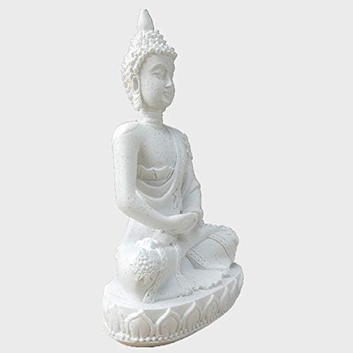 Vılead Buda Heykeli için Ev Ofis Masa, Tay Shakyamuni Oturma Heykeli ile Bronz Finish, 4.3” Minimalist Kumtaşı Buda için Zen