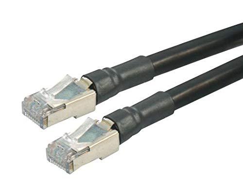 L-COM-TRD695ODS-150-Ethernet Kablosu, Cat6, 45,8 m, 150 ft, RJ45 Fişten RJ45 Fişe, Siyah