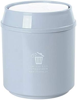 GAKİN 1 Adet Masaüstü Bin Küçük Çöp Kovası Mini Basın Kapak Depolama Kova Banyo Mutfak Araba Masaüstü Ofis