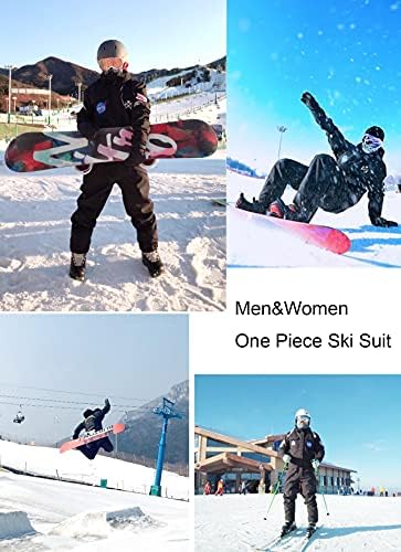 GSOU KAR Kayak Takım Elbise Kadın Erkek Tek Parça Kar Takım Elbise Su Geçirmez Rüzgar Geçirmez Erkek Snowsuit Yalıtımlı Kayak