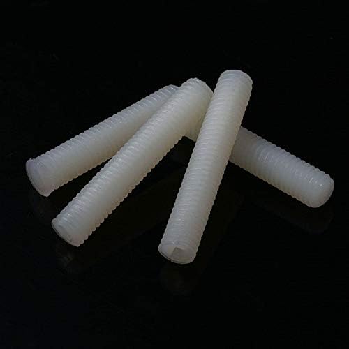 Nylon66 Beyaz Naylon Plastik Oluklu Kafa Seti Vidaları Düz Nokta Grub Vidaları(M4 M5 M6 M8)