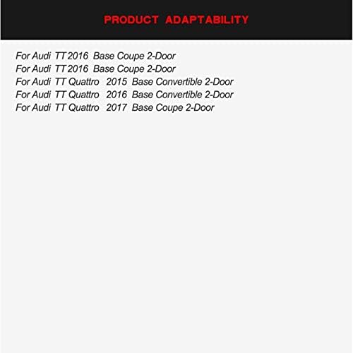 GLLXPZ Karbon Fiber Araç Arka Tampon Difüzör Dudak Spoiler, Audi TT MK3 Standart 2015-2017 için, Spoiler Difüzör Vücut Kiti Aksesuar