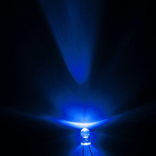 Hıtommy 10 adet 5mm 5 Renk Su Temizle Yuvarlak LED Diyotlar Çeşitler DIY Işık-Mavi