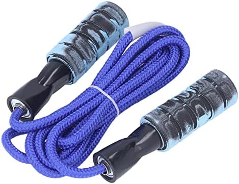 HAOX Atlama İpi, Rahat Kavrama /9.8 ft Aşınmaya Dayanıklı Atlama İpi için Fitness için Şekillendirme için Eğitim(Mavi)