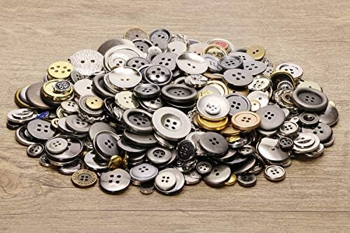 Tupalizy Metal Renk Çeşitli Boyutları ve Şekilleri Reçine Düğmeler Dikiş için Karışık Renkler Yuvarlak Zanaat Düğmeleri DIY Sanat